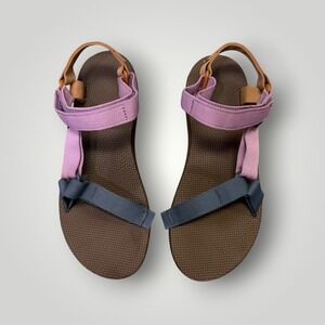 Teva Original Universal Sandals Womens 11 Canyon Toasted Nut Purple Blue 1003987